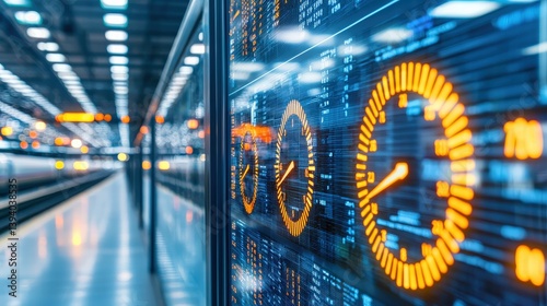 Fototapeta Naklejka Na Ścianę i Meble -  A train station departure board displaying multiple time zones,Different Time Zones