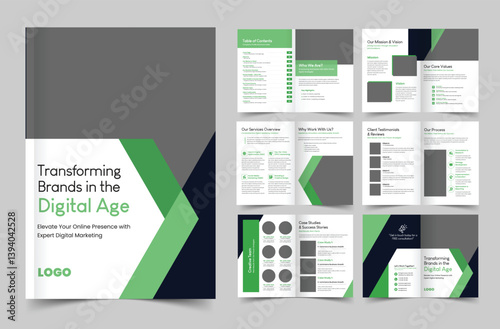 Corporate Business Brochure Design template, Company Profile or Booklet and Catalog Design Template