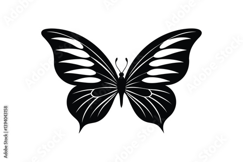 butterfly silhouette vector illustration