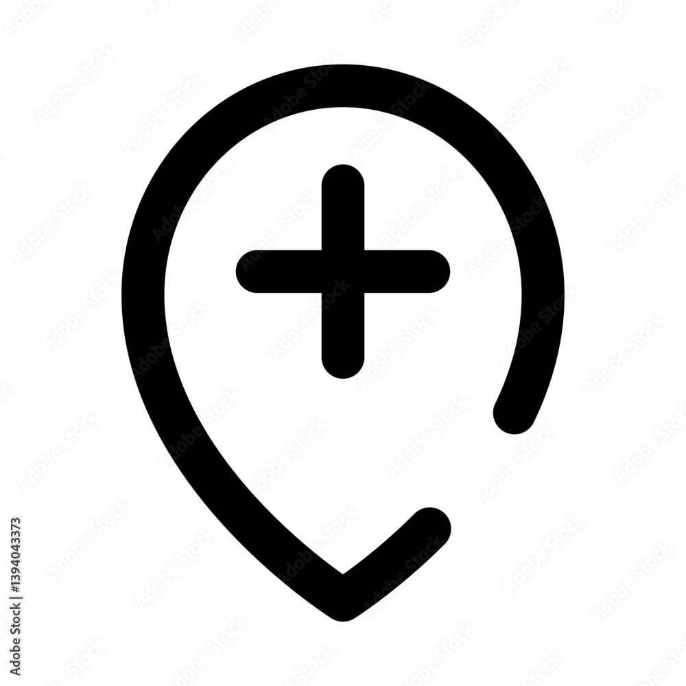 Obraz premium location and map dashed line icon