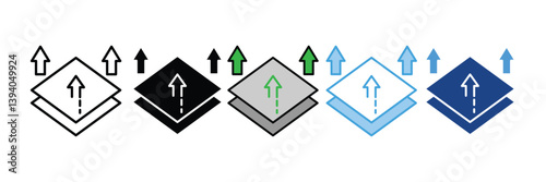 Land Development Icon Set Multiple Style Collection