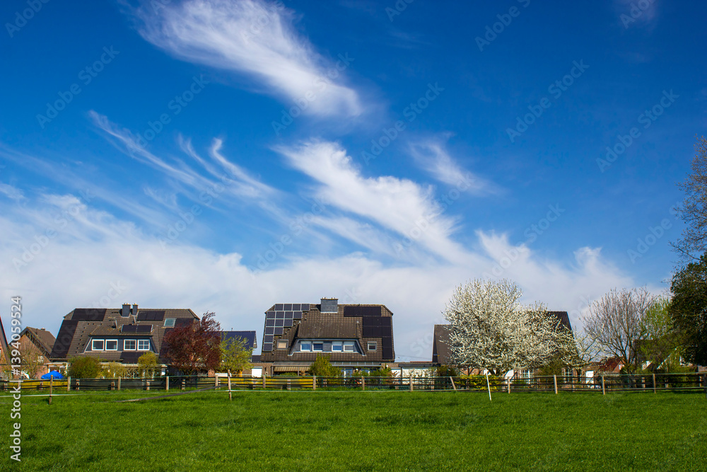 German countryside landscape, Lower Rhine Region