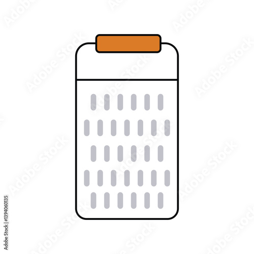 grater lineal color line icon with white background vector stock illustration