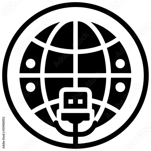 IP Address  - Premium modern thin line  Icon Image, Stock Photo, and Vector
