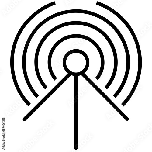 4G/LTE Icon  Premium modern thin line  Icon Image, Stock Photo, and Vector