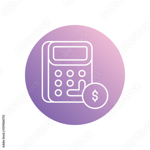 Calculator icon vector stock illustration