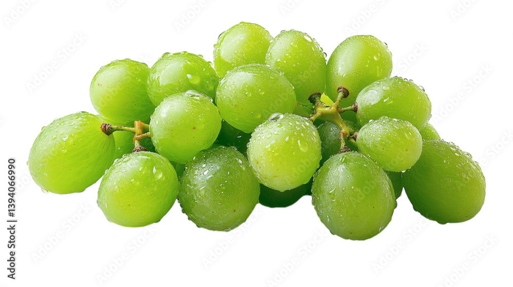 green grape muscat clusters isolated on transparent background green grape muscat clusters isolated on transparent background