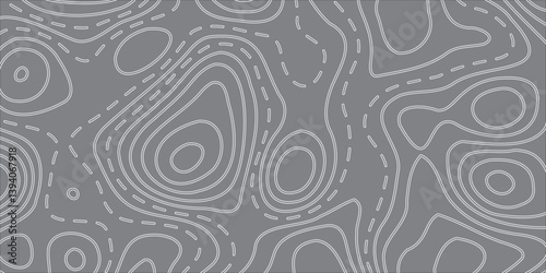 Abstract Earth Relief Map with Conceptual Elevation Changes in Vector Style, Displayed on a Bold Black Background, Featuring Dynamic Geometric Layers and Topographical Fluidity