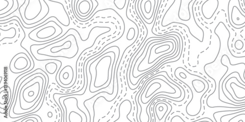 Vector Abstract Earth Relief Map with Artistic Conceptual Elevation Lines, Creating a Contemporary Representation of Earth’s Terrain in Fluid, Geometric Forms