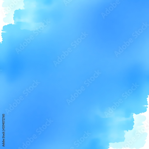 Abstract watercolor paint background light blue color