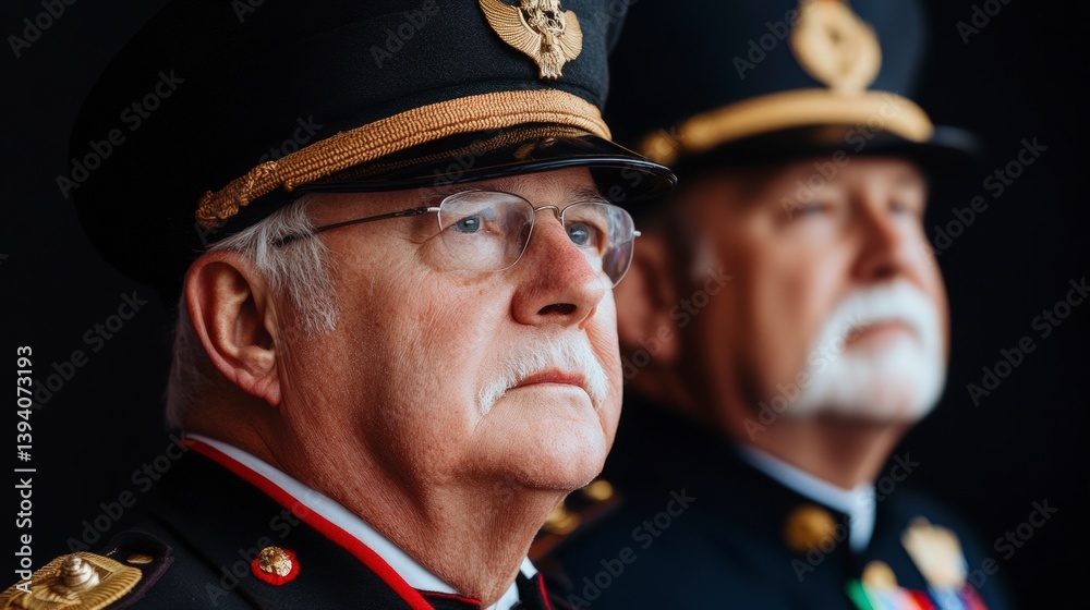 Veterans in Uniform Reflecting on Shared Experiences and Stories of Service and Sacrifice