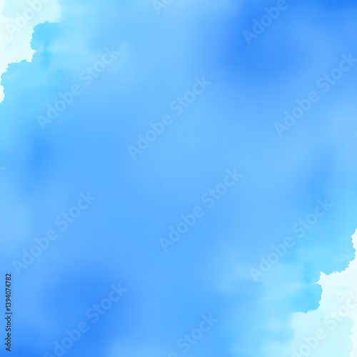 Abstract watercolor paint background light blue color