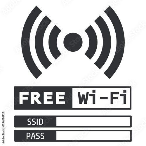 イラスト素材掲示板：フリーWI-Fi,ネットワーク,インターネット,コンピューター,携帯電話