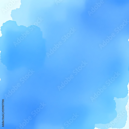 Abstract watercolor paint background light blue color
