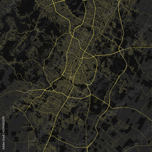 Austin, Texas, United States Road Map 