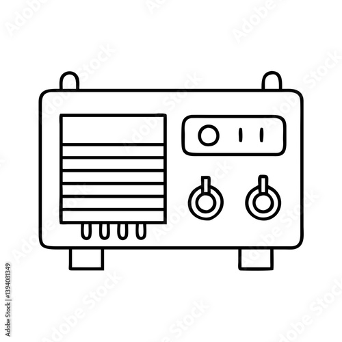 amplifier icon, amplifier line art - simple line art of amplifier, perfect for amplifier logos and icons