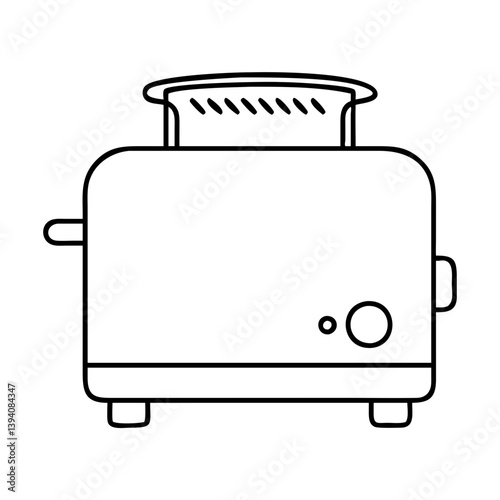toaster icon, toaster line art - simple line art of toaster, perfect for toaster logos and icons