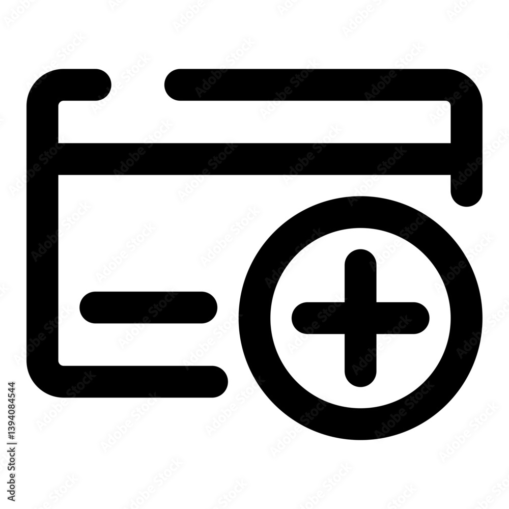 Obraz premium medical dashed line icon