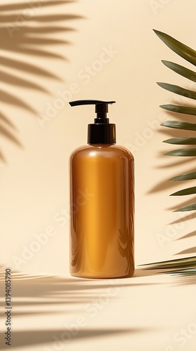A sleek amber bottle of ski...