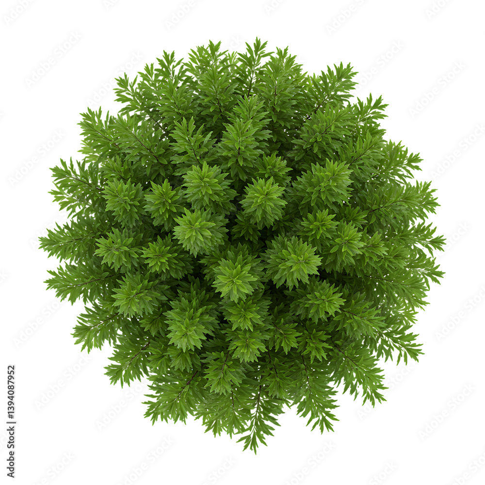 Fototapeta premium Top View Lush Green Tree: Nature Stock Image