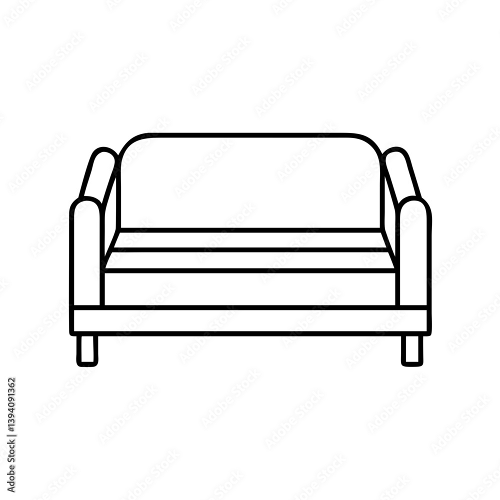 daybed icon, daybed line art - simple line art of daybed, perfect for daybed logos and icons daybed icon, daybed line art - simple line art of daybed, perfect for daybed logos and icons