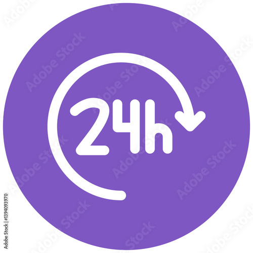 24 hours Icon