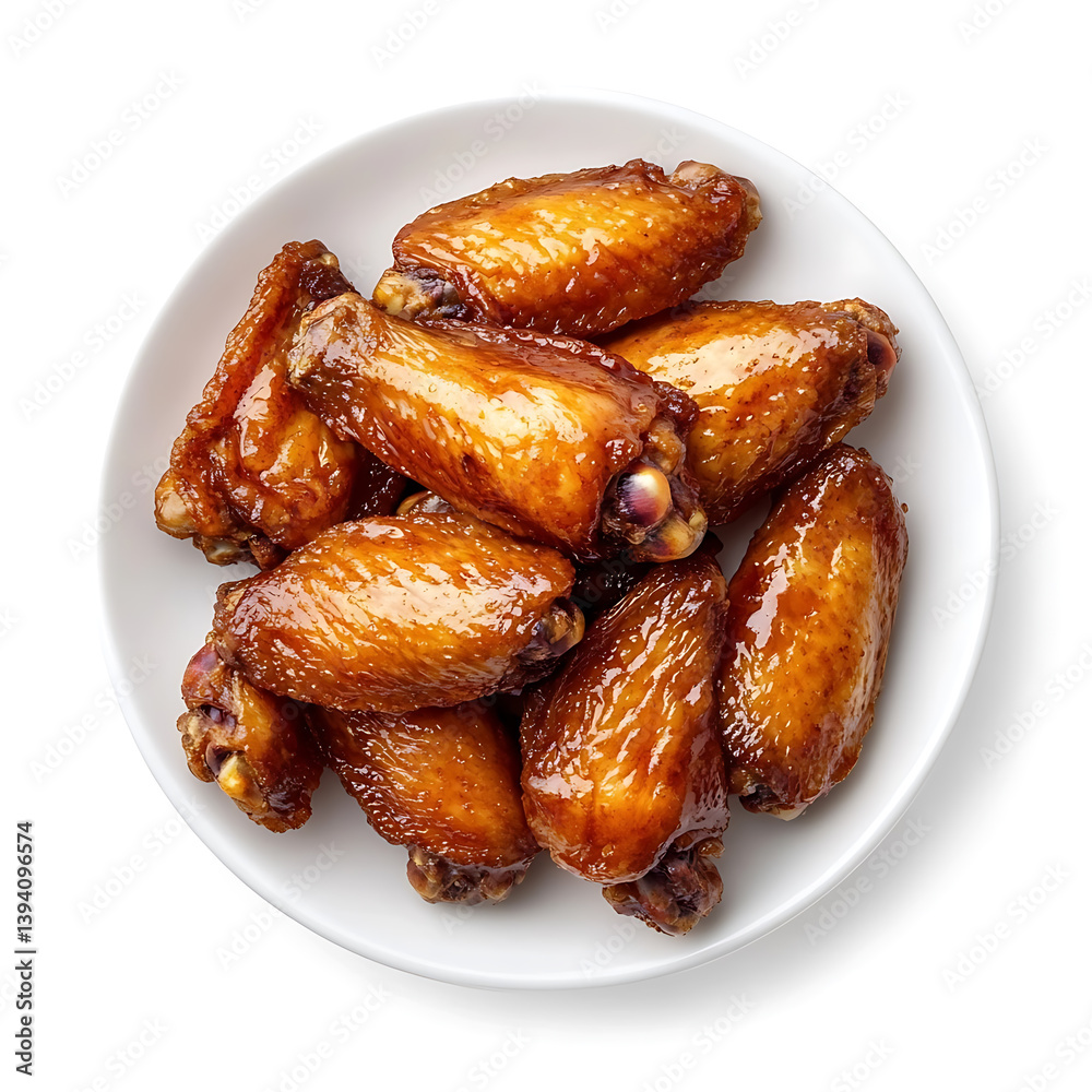 Golden and crispy fried chicken wings with a perfectly fried exterior and tender meat inside, isolated white background, hyperrealism art style Golden and crispy fried chicken wings with a perfectly fried exterior and tender meat inside, isolated white background, hyperrealism art style