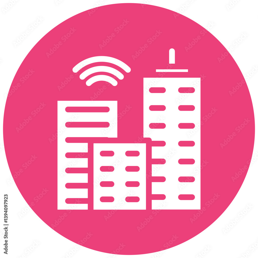Smart City Vector Icon Smart City Vector Icon