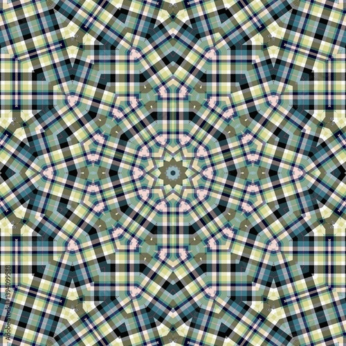 Tartan fabric pattern. Mixed plaid, checkered, gingham texture for tablecloth, picnic, bedsheet, curtain, skirt, gift tag etc printing