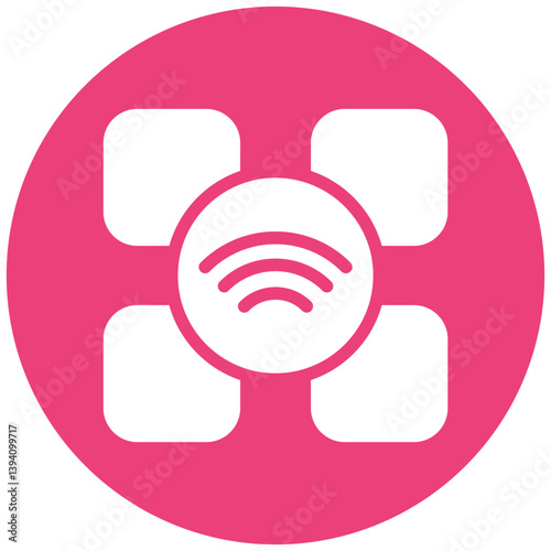 Grid Computing Vector Icon