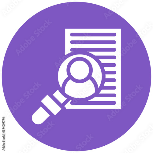 Employees Search Vector Icon