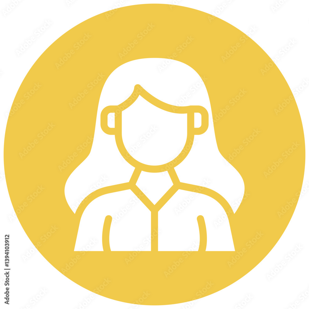 Programmer Female Icon Programmer Female Icon