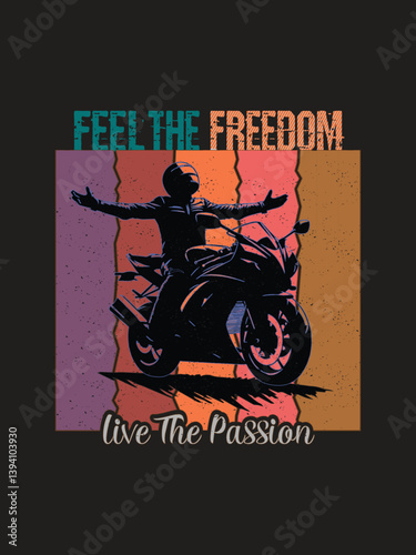 Stylish and Trendy Typography MOTORCYCLE T-SHIRT DESIGN 