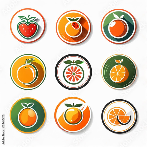 Citrus Fruit Logo Collection