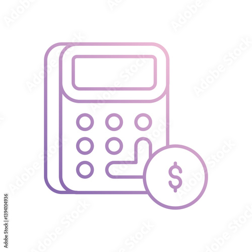 Calculator icon vector stock illustration