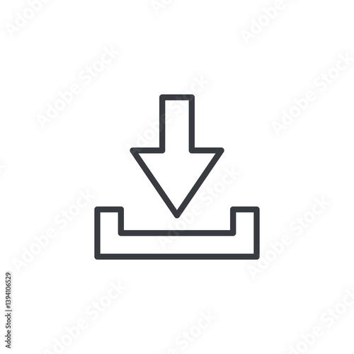 Download line icon
