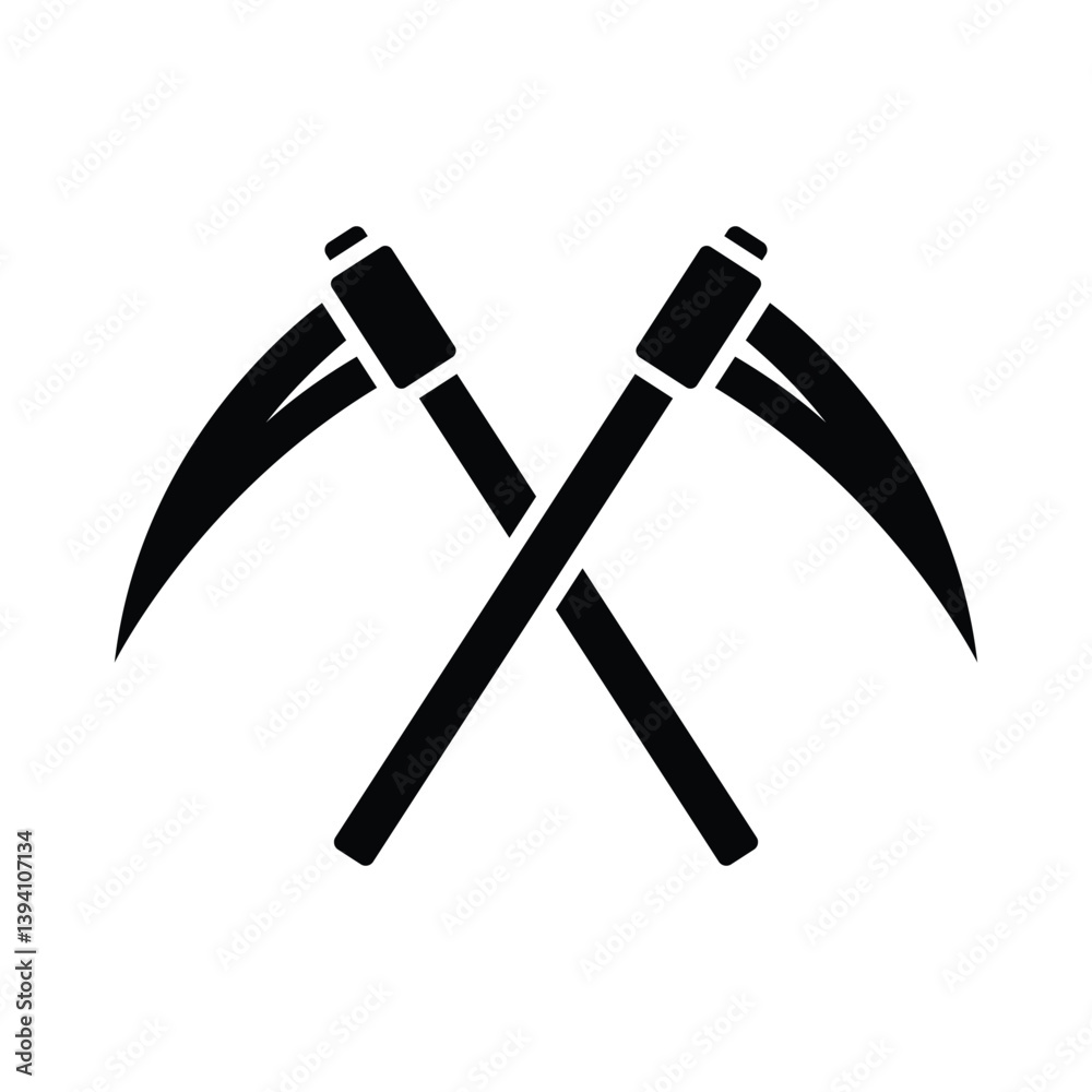 scythe icon vector design template simple and clean scythe icon vector design template simple and clean