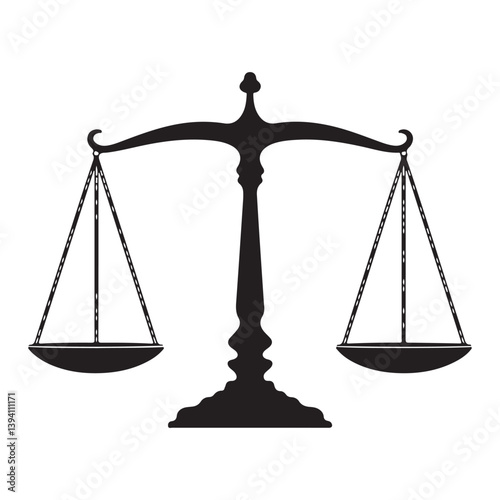 scale of justice vector.