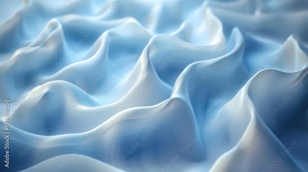 Obraz premium A close-up view of smooth, flowing waves resembling a soft, textured surface.