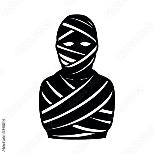 black and white mask