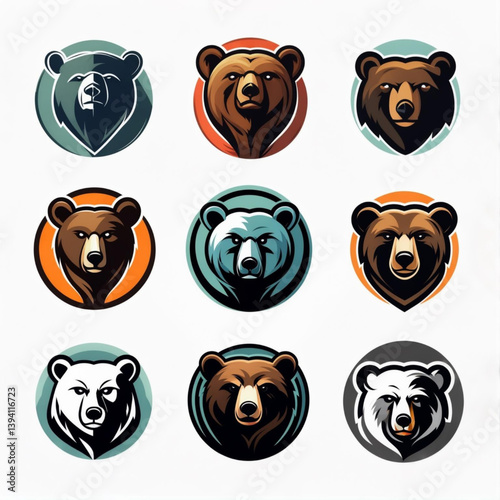 Bear Mascot Logo Collection