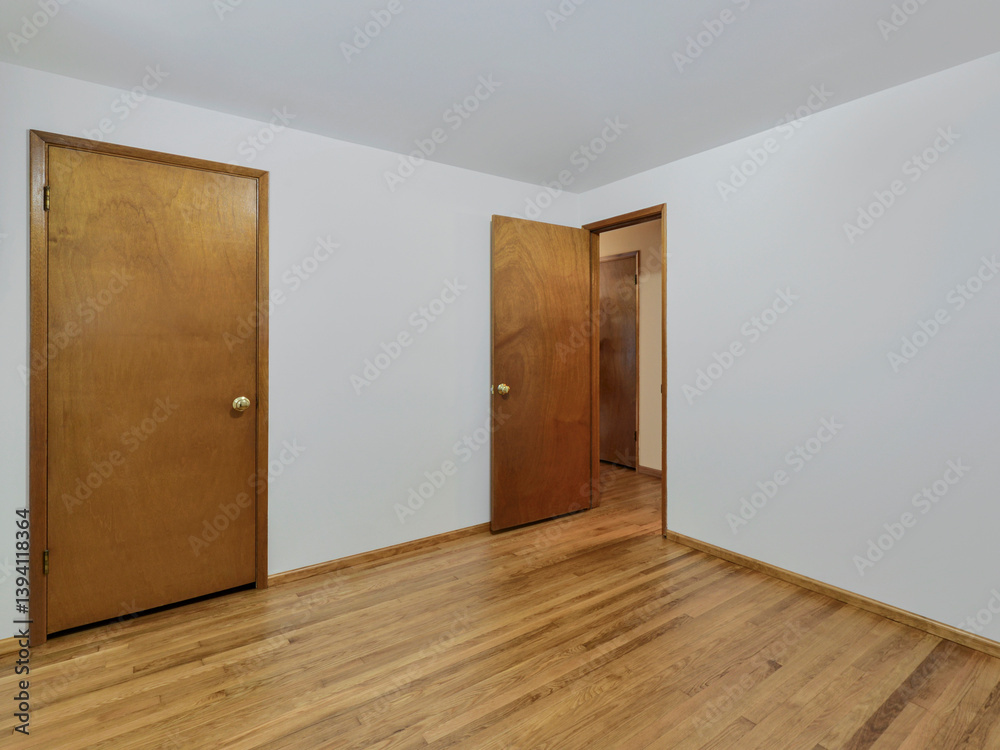 Fototapeta premium Modern residential empty bedroom interior