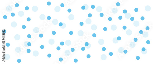 Abstract Blue and White Polka Dot Pattern. 