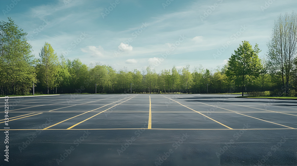 Fototapeta premium living room with bare walls and a wooden floor, creating a blank slate that invites creativity and customization 