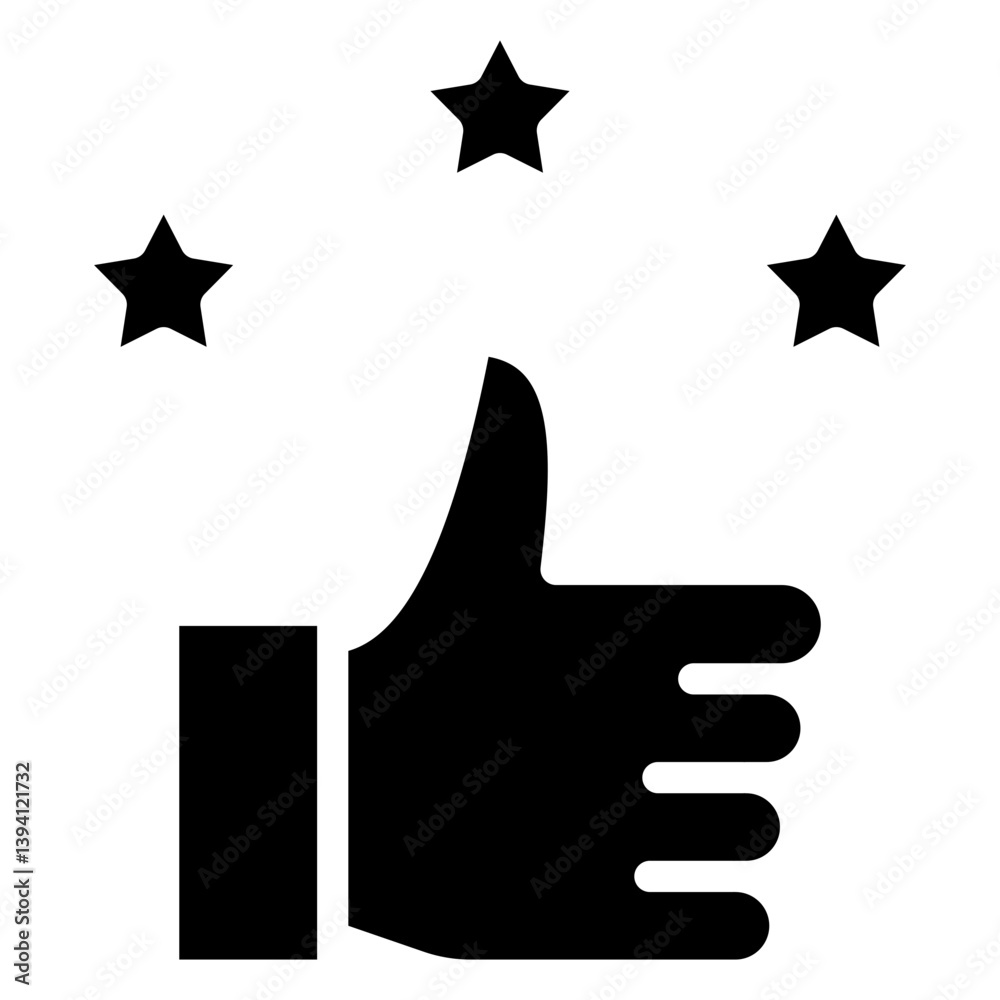 Satisfaction glyph icon Satisfaction glyph icon