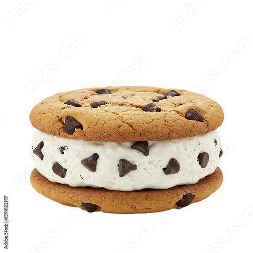 Chocolate Chip Cookie Ice Cream Sandwich