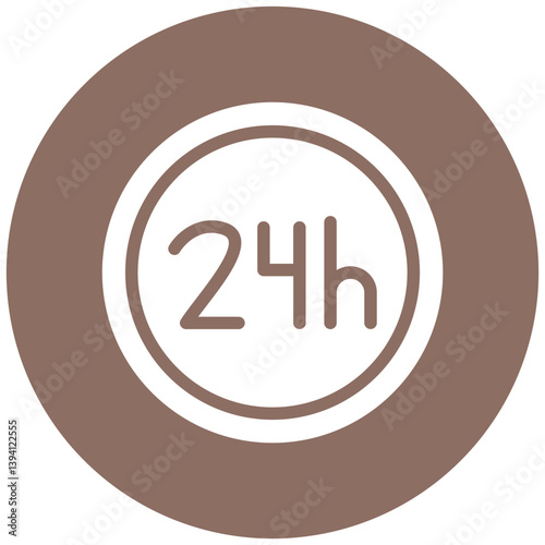 24 Hours Open Icon