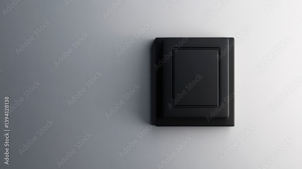 black light switch on a white wall, black light switch on a white wall,