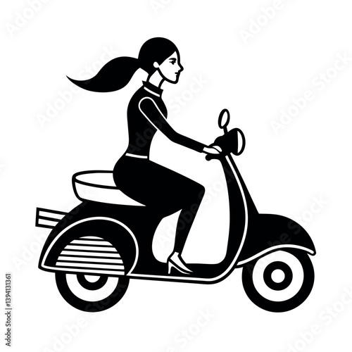 girl on motorcycle