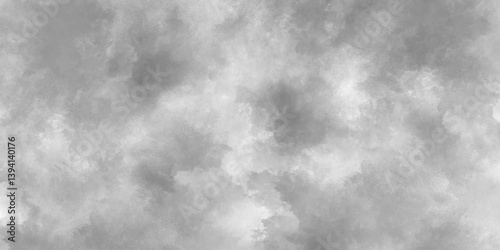 Gray watercolor background. Sky with clouds. blurred smoky cloud texture. Aquarelle painted paper textured canvas.